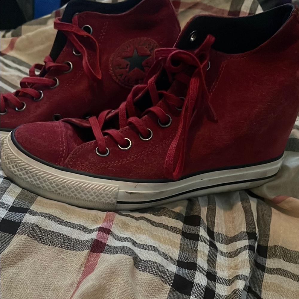 Converse Red High-Top Sneakers